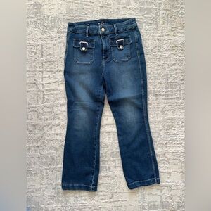 Stylish Dark Blue Women's Flare Jeans